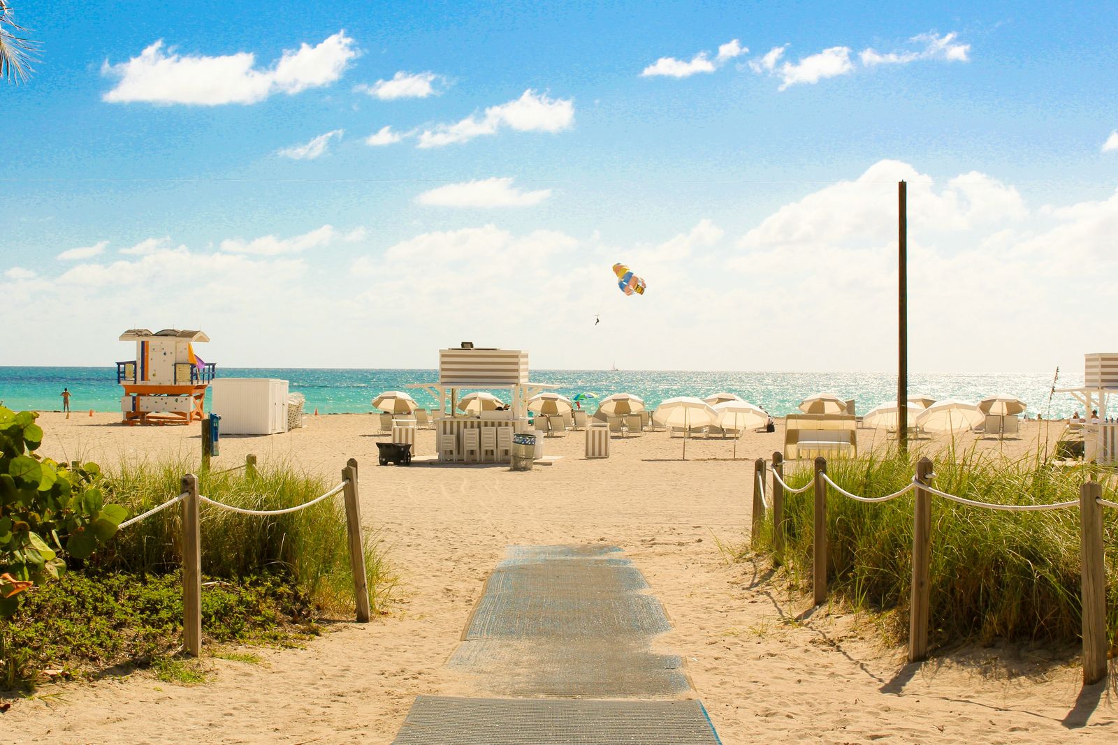 Beach path to the Atlantic in South Florida, where Palm Beach County small businesses shop for group health insurance