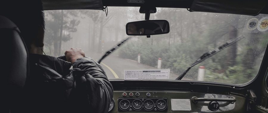 Driving out of Atlanta in the rain